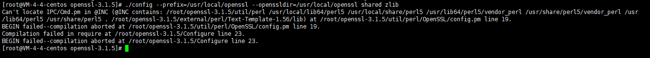 配置OpenSSL报错 conferror